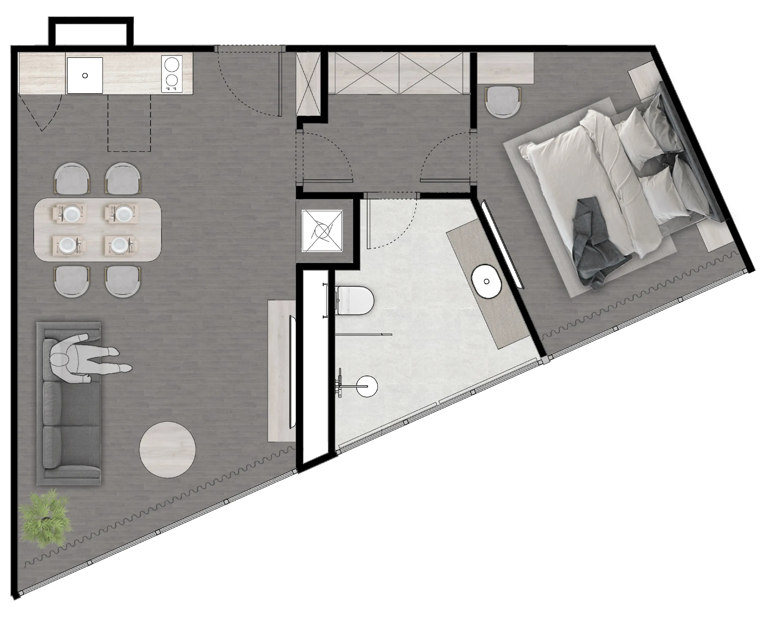 Raddison Next Point Condominimum · 1707 1