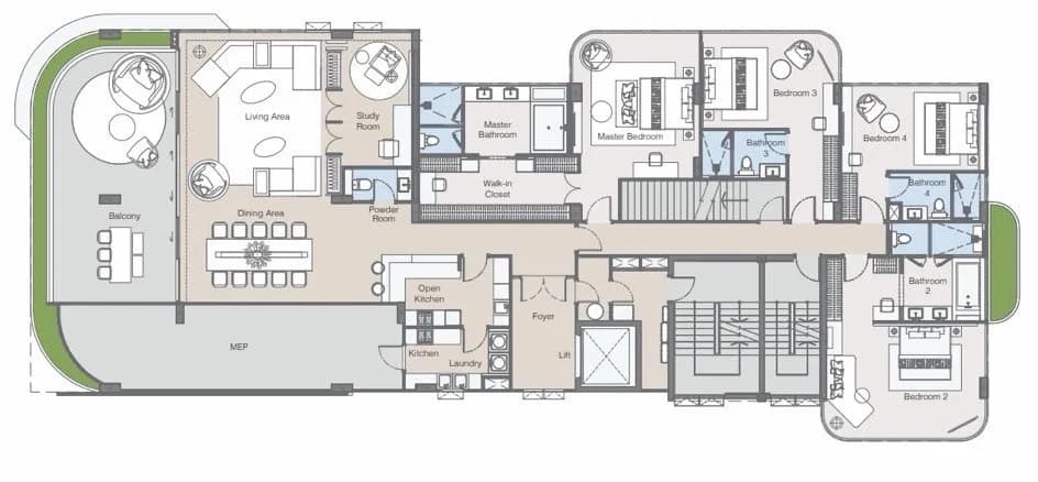 Banyan Tree Beach Residences Oceanus · 204 1