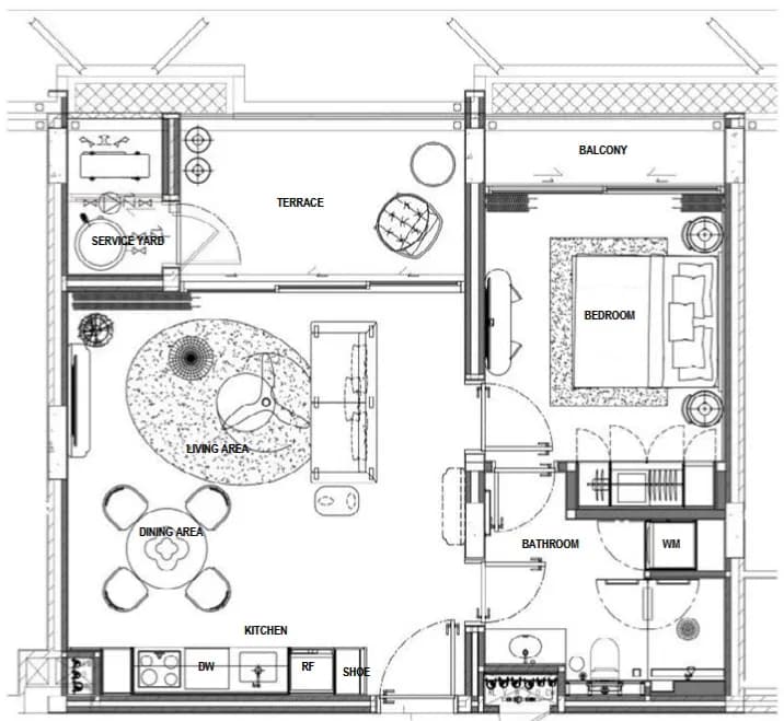 Gardens of Eden: Eden Residences · 1 BR 1