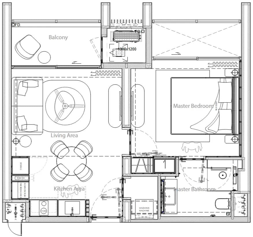 Gardens of Eden: Park Residences · 1 BR 1