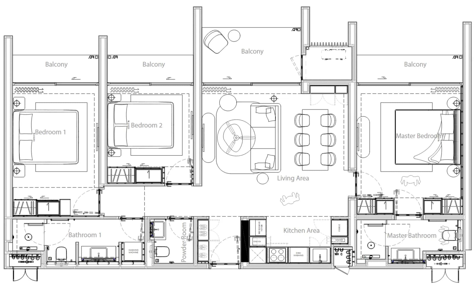 Gardens of Eden: Park Residences · 3 BR 1