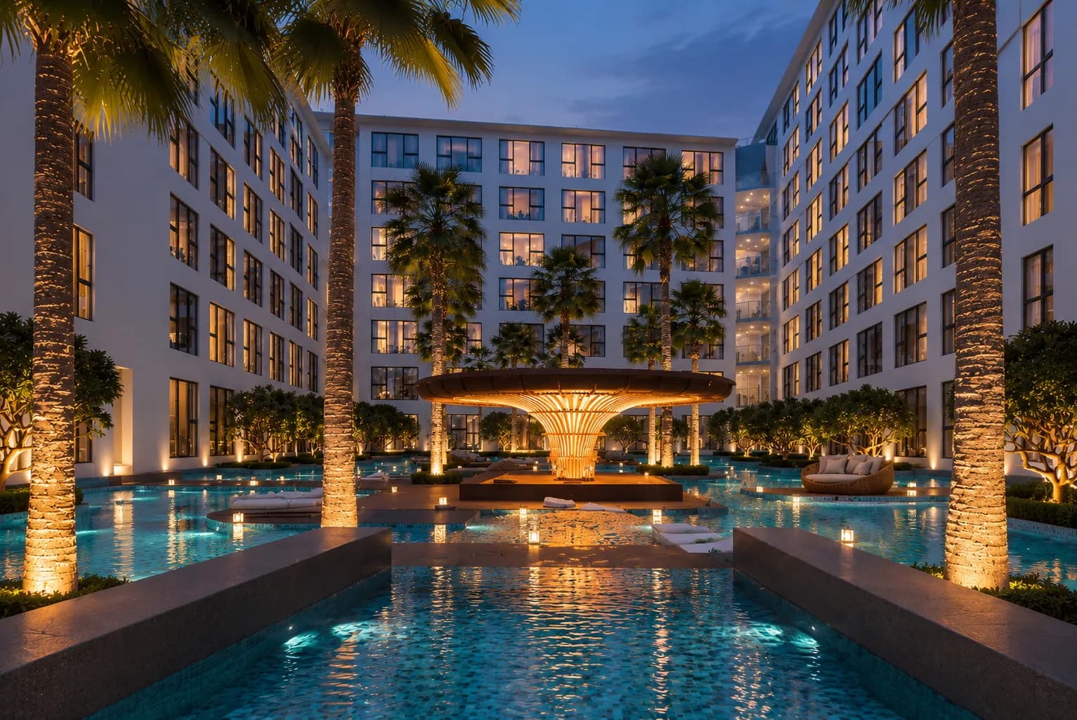 Resort Apartment Capri*Beachclubs Area